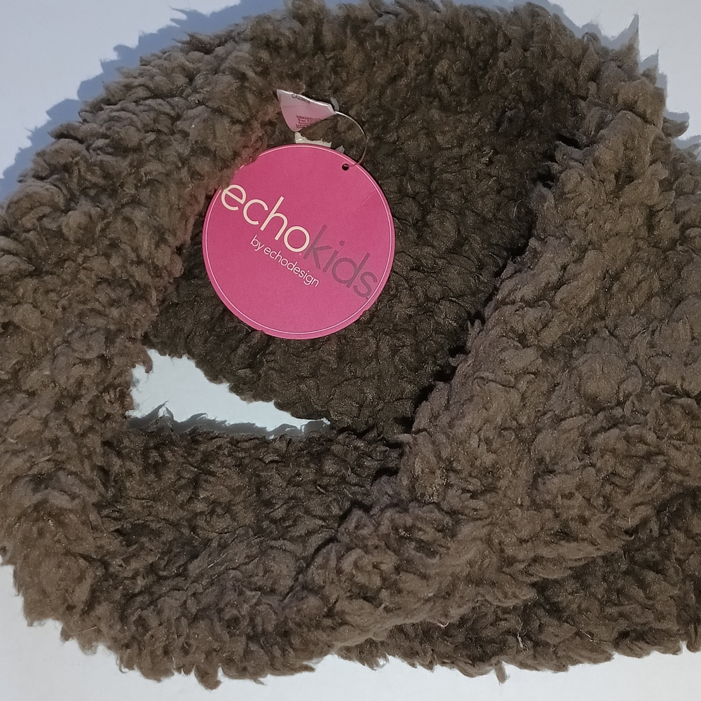 Echo Kids Brown Fuzzy Hat